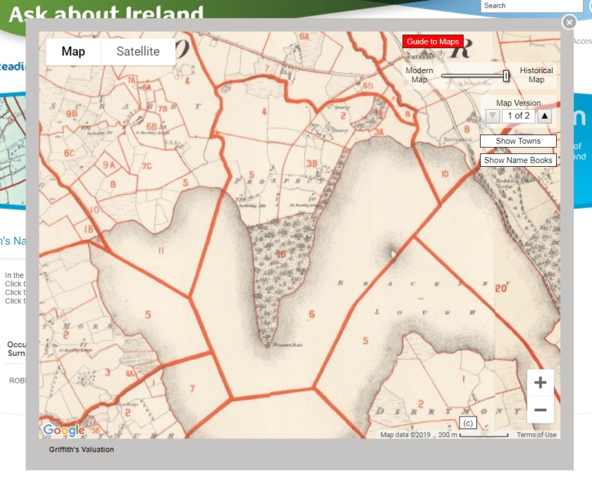 Ask About Ireland Prospect Map