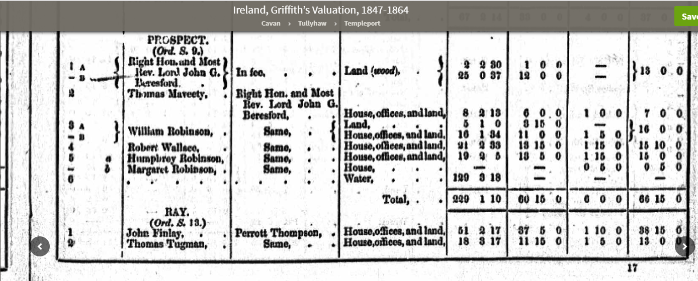 Griffiths Valuation Prospect
